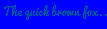 Image with Font Color 005B9A and Background Color 0000FF